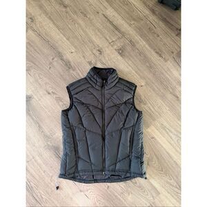 REI Women’s Small Black Goose Down Puffer Vest Full Zip Jacket Outdoor Hiking